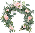 Ling's Moment Arch Flower Garland - 6FT Eucalyptus & Rose - Sweetheart Table by LingsMoment