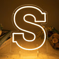 Light Up Letters S, Led Marquee Letter Lights Neon Sign, 13.9" Height by MissAudrey