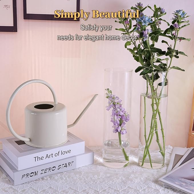12Pcs Glass Cylinder Vases 12 Inch Tall Clear Flower Vases - Image 4