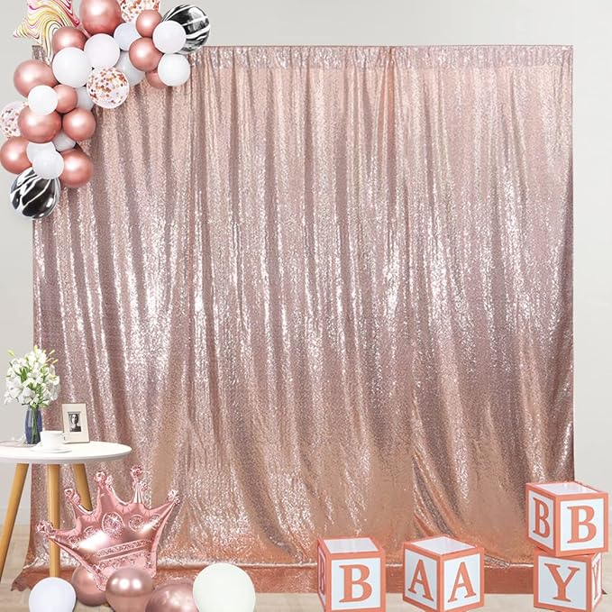 SquarePie Sequin Backdrop Curtain Not See Through Thick Glitter Background - Image 6