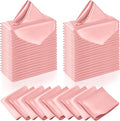 Manyshofu 60 Piece Blush Satin Napkins by Manyshofu