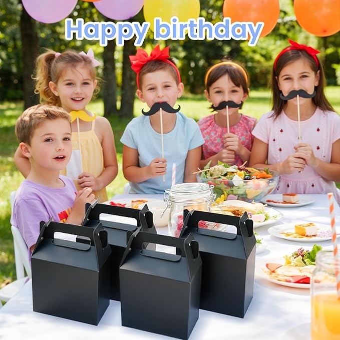 XAGLVV 12 Pack Black Party Favor Boxes - Image 5