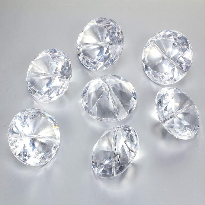 Boao 24 Pack Diamond Place Card Holders Acrylic Table Number Holder Card Stands - Image 4
