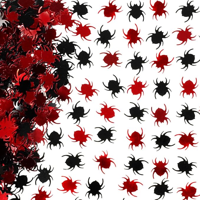 Halloween Party Confetti Glitter Mini Spider Foil Metallic Sequins Confetti by WHITEEN+POP