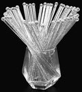 100-PCS Silver Glitter Plastic Swizzle Sticks, Crystal Cake Pops, Cocktail by hapray