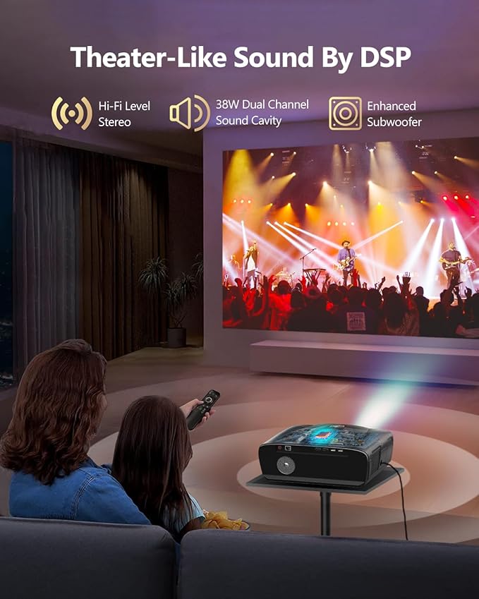 Daylight Projector 4K Ultra HD 2300 High ANSI Smart Home Theater - Image 8