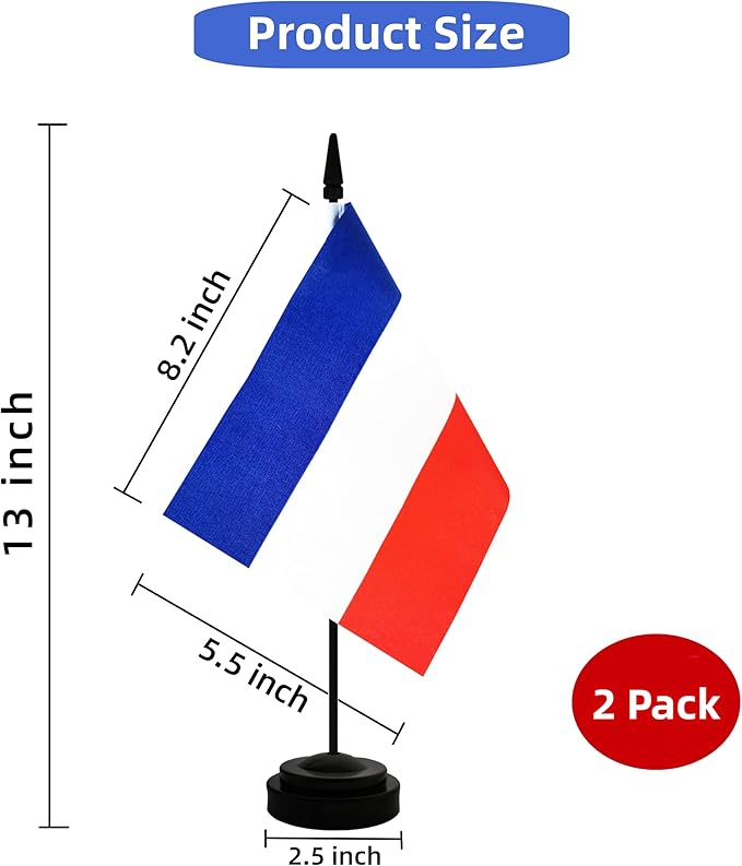 2 Pack Netherlands Desk Flag, Netherlandish Table Office Flag - Image 2