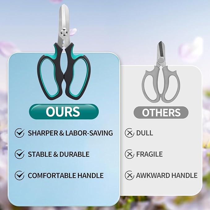 Garden Scissors Floral Shears, Professional Floral Scissors - Image 5