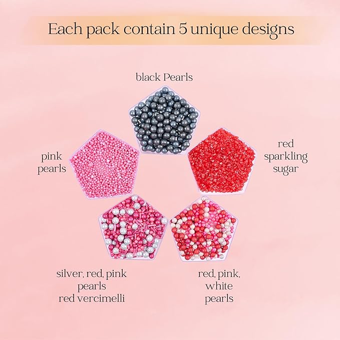 Confect Casino Night Sprinkles Mix – Silver Disco Balls, Parties & Baking Decor - Image 2