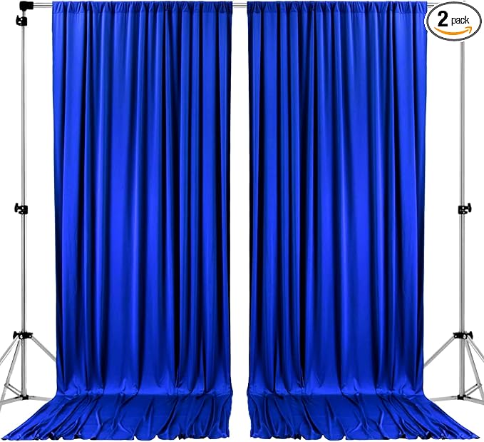 AK TRADING CO. 10 feet Wide x 12 feet Long Polyester Backdrop Drapes Curtains by Fabrics%7CEventDecor%7CCrafts%7CUpholsteryFoam