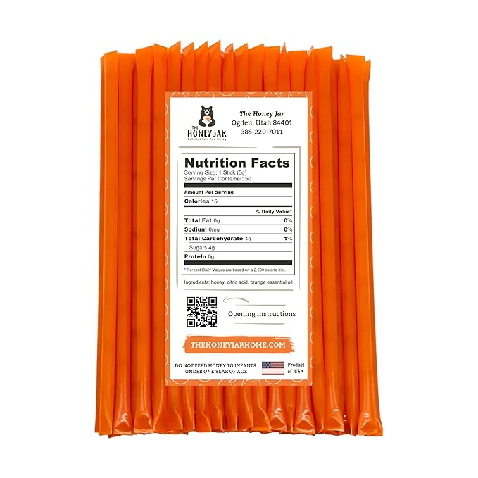 The Honey Jar Orange Flavored Honey Sticks - Image 2