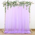 Lavender Tulle Backdrop Curtains by Suppromo