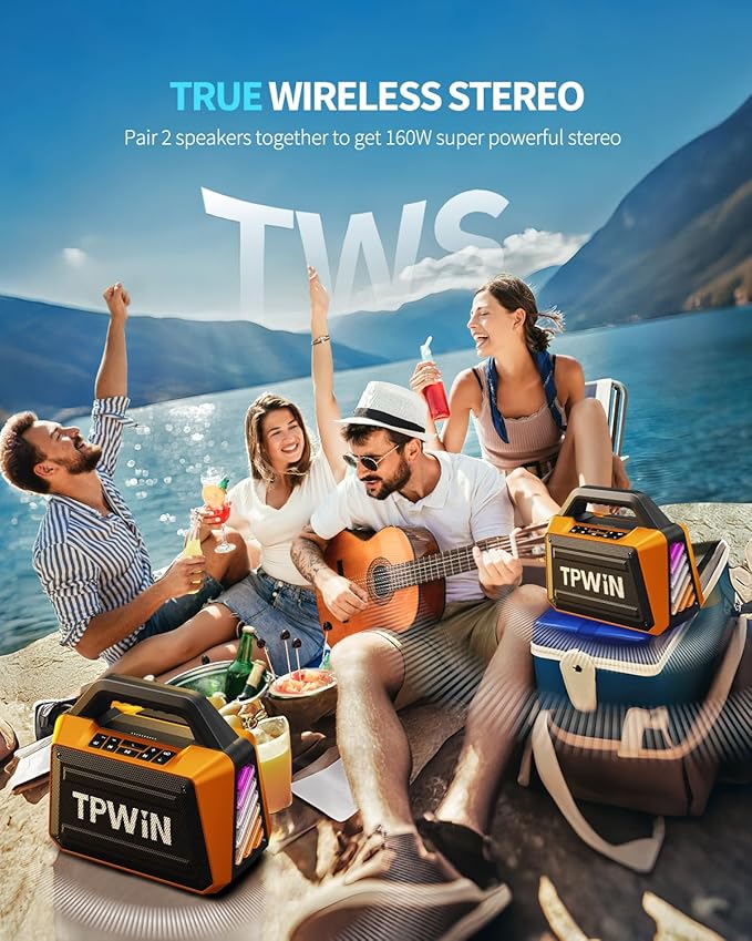 Bluetooth Speaker - 80W Loud - Image 6
