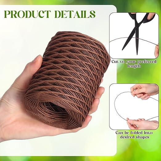 3 Roll 164 Feet Floral Wire Rustic Vine Bind Wire, Three Different Sizes - Image 3