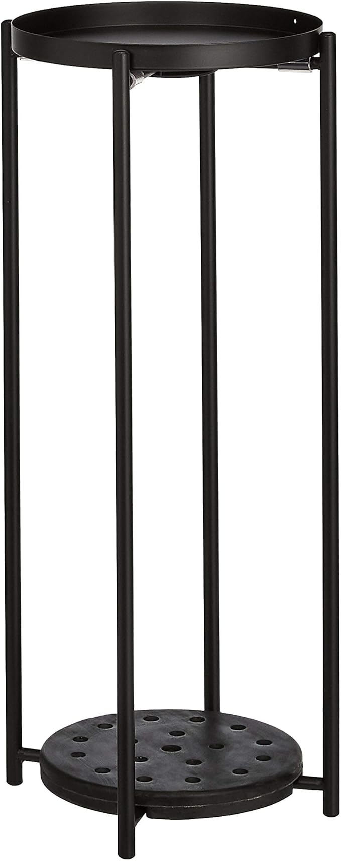 Amazon Basics Two-Tier Metal Metal Round Plant Stand - Image 2