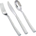 Supernal 180 pieces Silver Plastic Silverware, Disposable Plastic Silverware by supernal