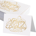 50 Pack 5x7 Birthday Cards, Thick Folded Heavy Card Stock Paper by JagerGreen