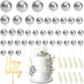 MIAHART Ball Cake Toppers Boho Grass Cake Topper Ball Cake Insert Decoration by MIAHART