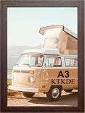 KTKDE A3 Poster Frame Walnut Woodgrain Picture Frame-11.7x16.5in by KTKDE