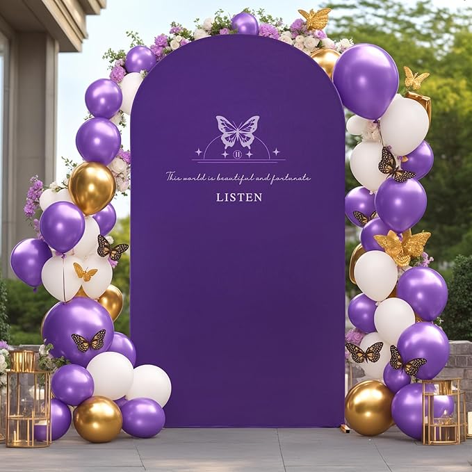 6FT Purple Arch Backdrop Cover - Image 6