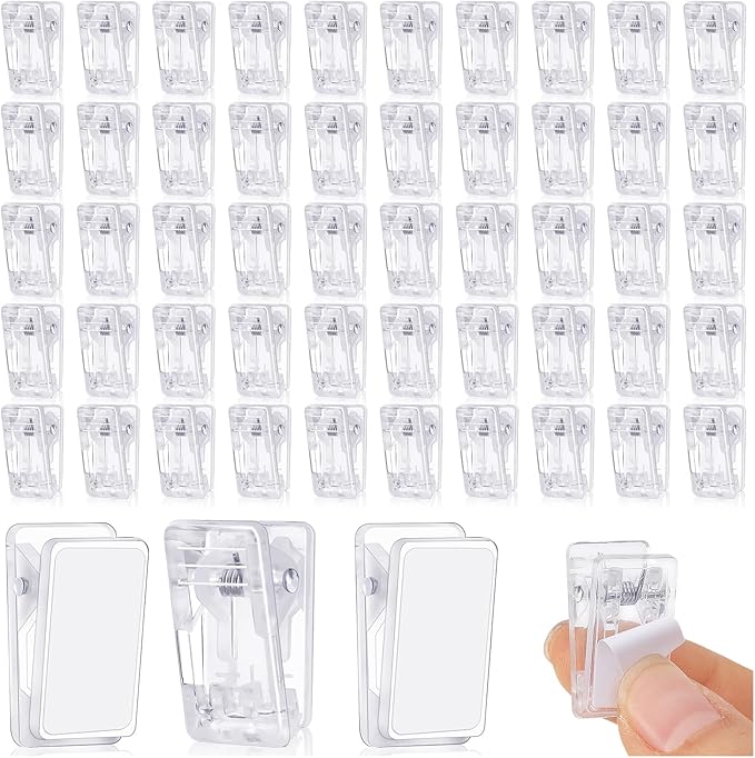 50 Pcs Self Adhesive Clips, Wall Clips by KINYFY
