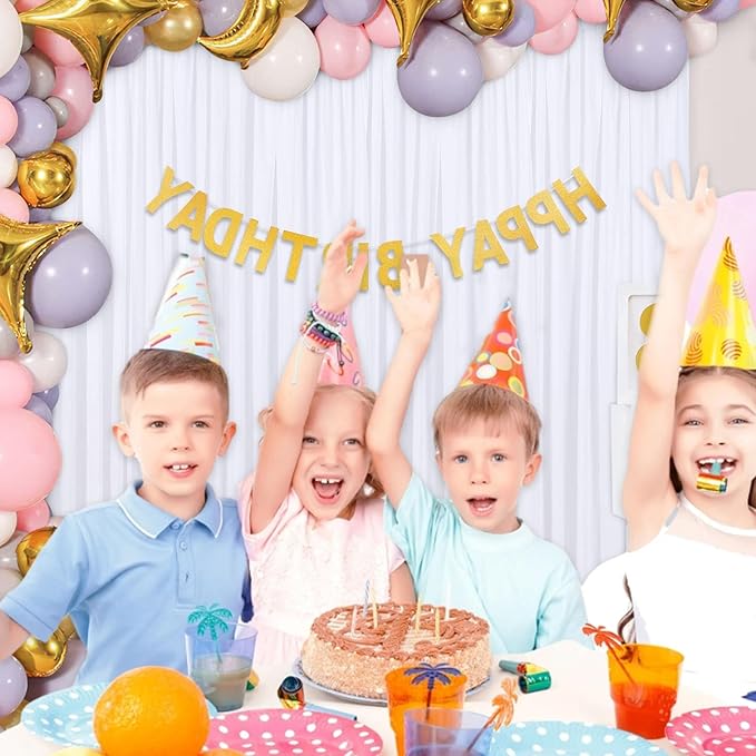 10 x 10 Feet White Backdrop Curtain - Image 4