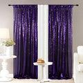 Eternal Beauty Sequin Backdrop Curtains, 3x7 Ft-2 Panels Purple Back Drop by EternalBeauty