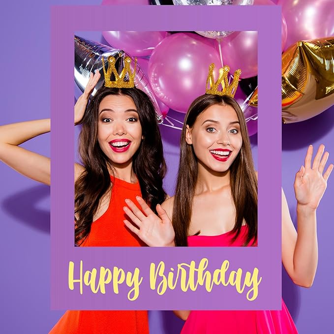 32 x 24 Inch Large Photo Booth Props Picture Frame Happy Birthday Party Frame - Image 4