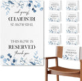 Reserved Seating Chair Signs, This Row Is Reserved Pew Cloths Seating by Unknown