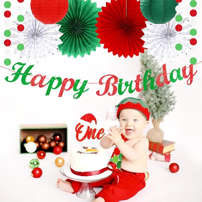 Red White Green Mexican Christmas Birthday Party-Decorations - Image 5