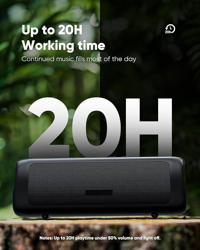 Bluetooth Speaker with HD Sound, Portable Wireless, IPX5 Waterproof, TWS Pairing - Image 3