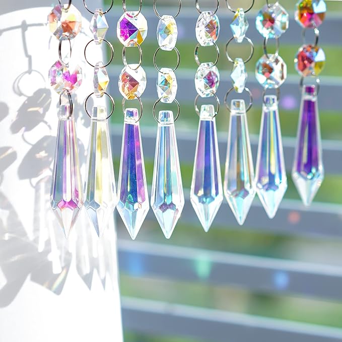 H&D HYALINE & DORA 20pcs 55mm Suncatcher Aurora Chandelier Icicle Crystal by Unknown