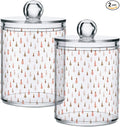 Gredecor 2 Pack Qtip Holder Clear Pastel Christmas Tree Pink Forest Apothecary by Gredecor