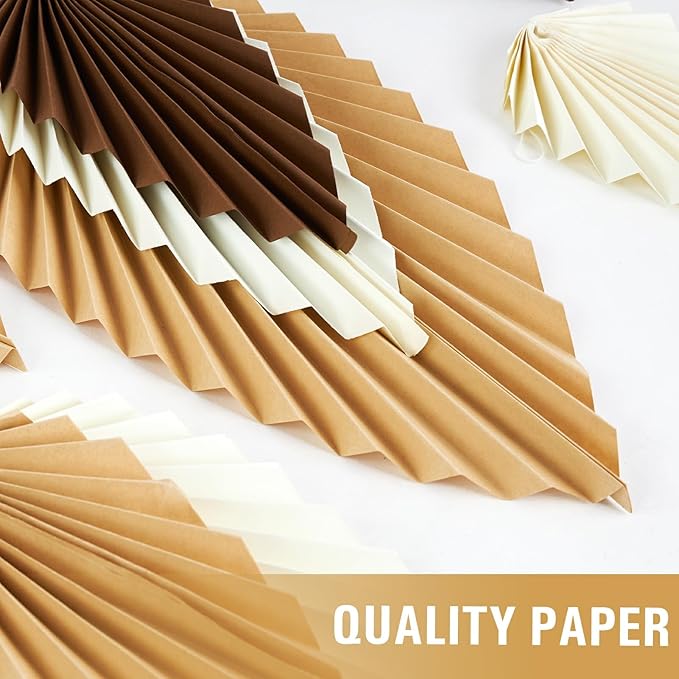 Paper Leaves Decorations for Wall Paper Fans Boho Room Decoration Leaves - Image 3