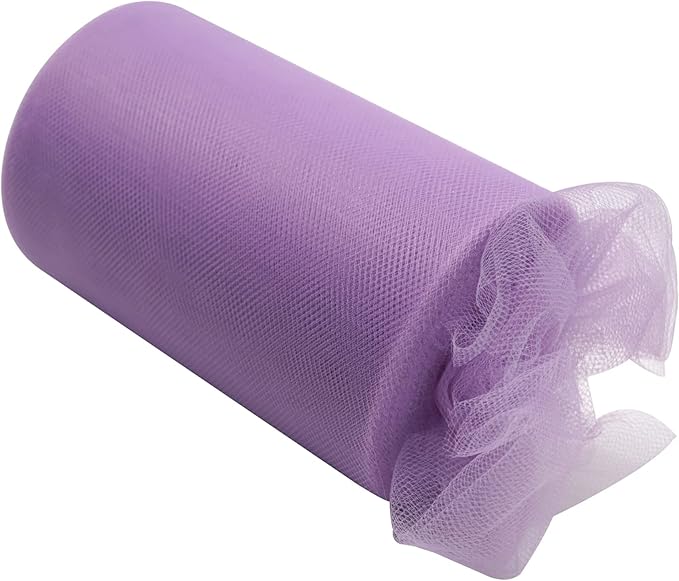 Lavender Tulle Fabric Rolls 6 Inch by 100 Yards Fabric Spool Tulle Ribbon - Image 2