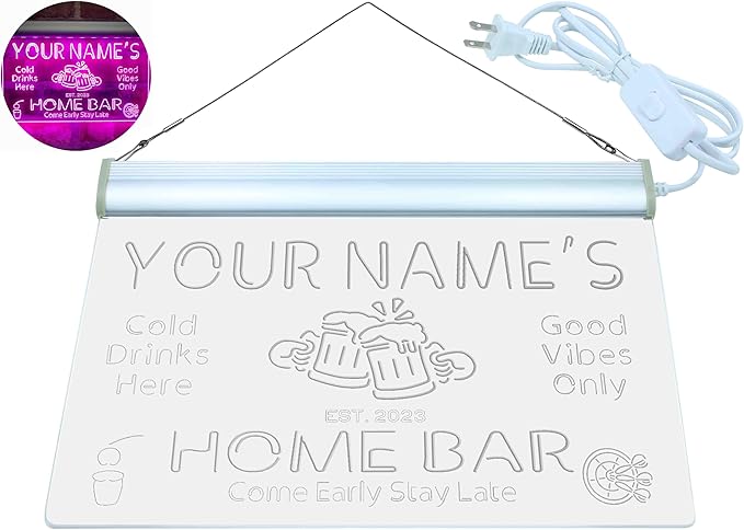 ADVPRO Personalized Your Name Custom Home Bar Beer Established Year Single - Image 9