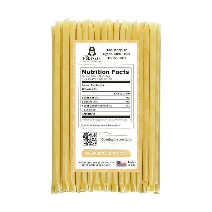 The Honey Jar Vanilla Flavored Honey Sticks - Image 2
