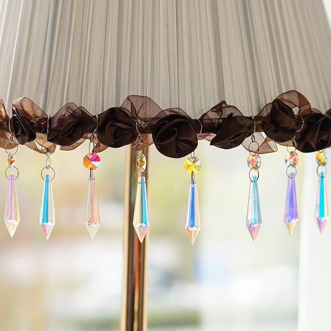 20PCS Chandelier Icicle Crystal Prisms Suncatcher, 55mm Chandelier Crystals - Image 4