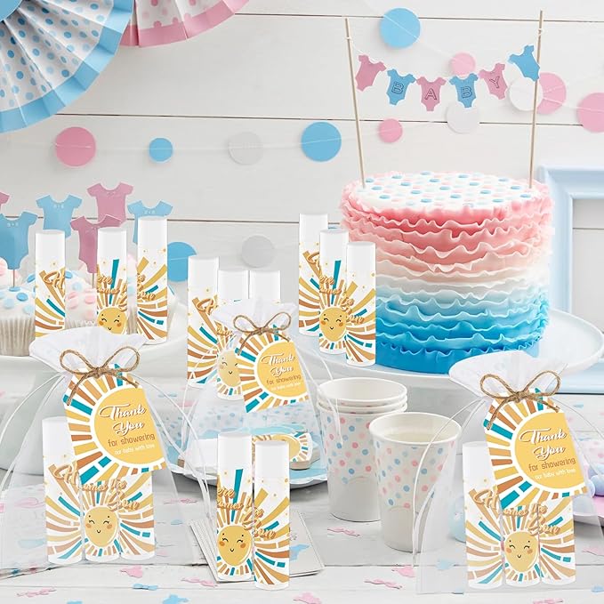 50 PCS Here Comes The Sun Baby Shower Lip Balms Bulk Gift - Image 5