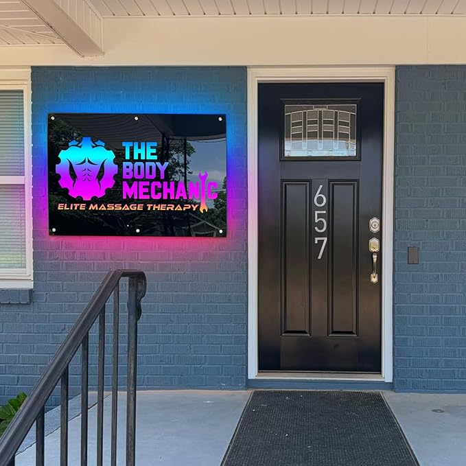 Custom Light up Mirror Signs for Business - Image 5