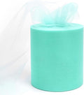 6" x 200 Yards Aqua Blue Tulle Fabric Rolls by GCVOPTON