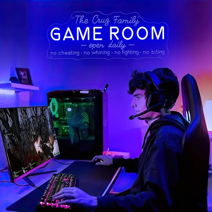 Custom Game Room Neon Sign for Wall Decor, Personalized LED Neon Name Signs - Image 3