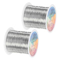 2-Rolls 0.3mm Jewelry Wire, 28 Gauge 328FT Craft Wire Copper Beading Wire by MMETERXITY