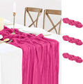 3 Pack Hot Pink Cheesecloth Table Runner Summer Sheer Fuschia Cheese Cloth by BlueTopCoLtd