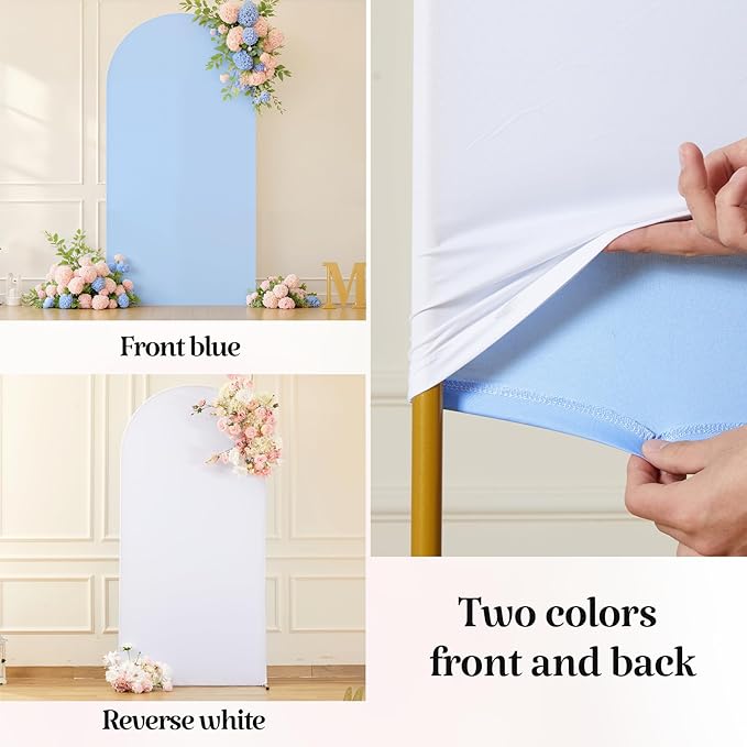 7.2FT 6FT Arch Backdrop Cover for Wedding, Birthday Party Decor, Chiara - Image 4