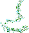6.5Ft Artificial Blue Flower Garland Fake Daisy Floral Garland Hanging Flowers by HOENLE