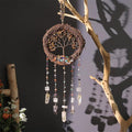 TUOKING Crystal Suncatchers for Window Tree of Life Brown Crystals Vine Wreath by TUOKING