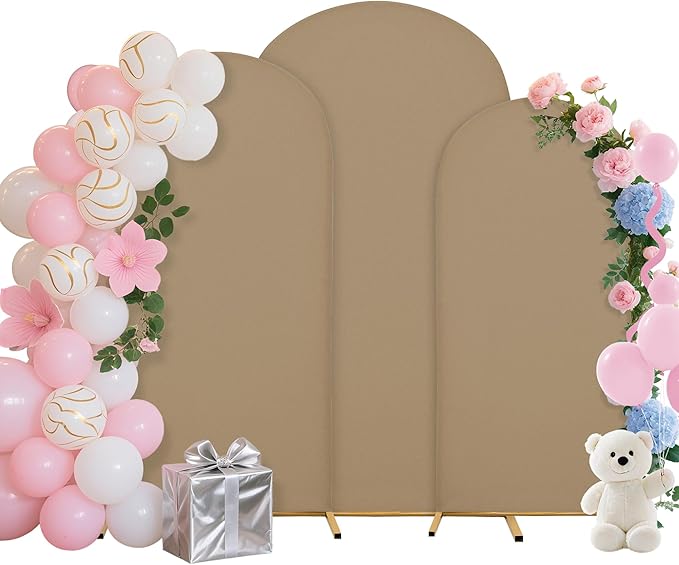 Wedding Arch Covers Arch Backdrop Cover Arch Stand Covers 7.2FT 6.6FT 6FT Set by Unknown