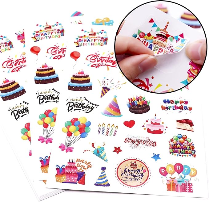 Happy Birthday Stickers for Kids Adults 660 Counts Large Happy Birthday - Image 7