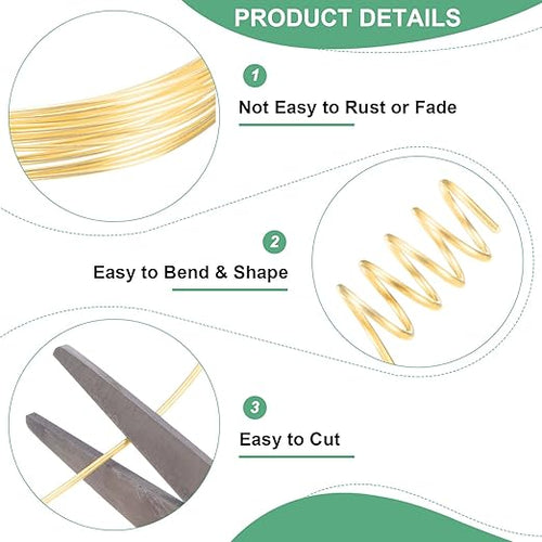 1 mm/18 Gauge Copper Wire for Jewelry Making, 5.2FT Copper Beading Craft Wire - Image 2